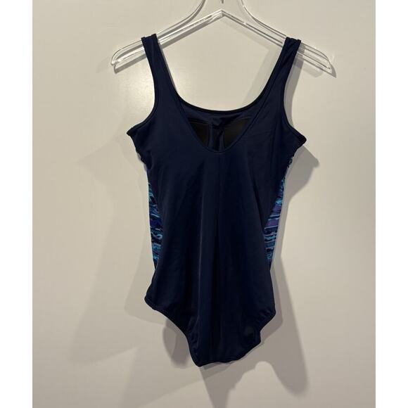 Lands End Chlorine Resistant One Piece Swimsuit Womens Size Small 6-8‎ (562) - Picture 3 of 5